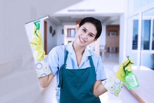 Clean and polished tile flooring after professional cleaning