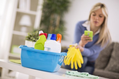 Satisfied tenant after completing end of tenancy cleaning